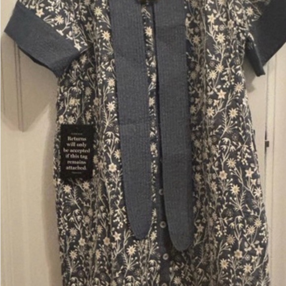 Tuckernuck embroidery Meadows dress XXL Chambray Prescott dress NWT sh sleeve - Picture 5 of 7